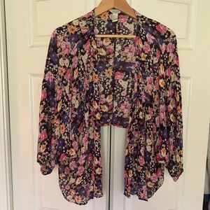 Forever 21 Multicolor Floral Blouse